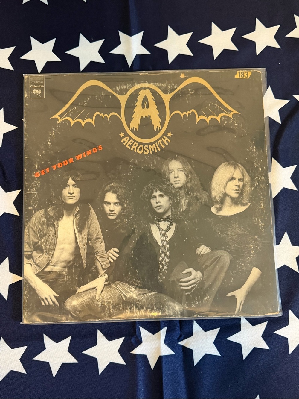 Aerosmith 'Get Your Wings' Vinyl Album - Black & Gold Cover